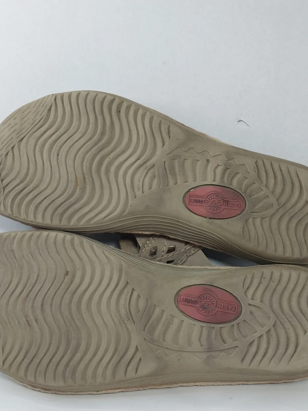 Earth Spirit 2000 Gelron Andi Sandal Tan Elastic Slingback Beaded Size 8.5 Boho - Picture 11 of 11